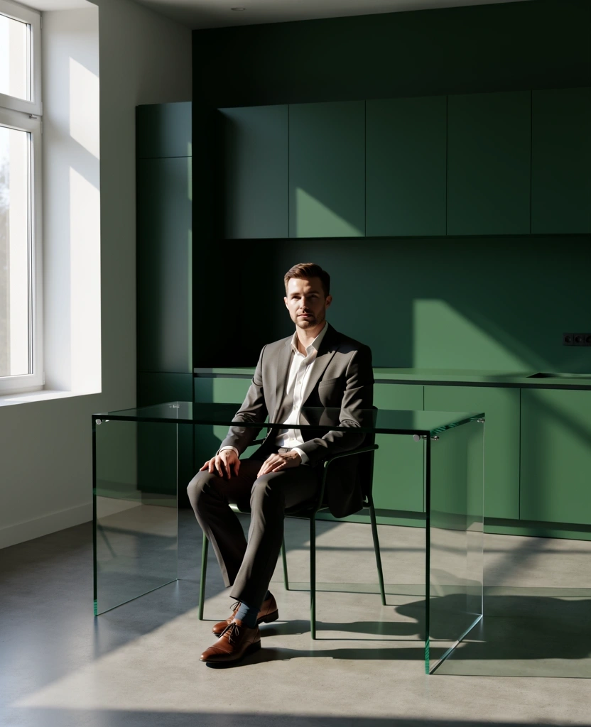 Portrait der Expertin in einem minimalistischen Schweizer Beratungszimmer